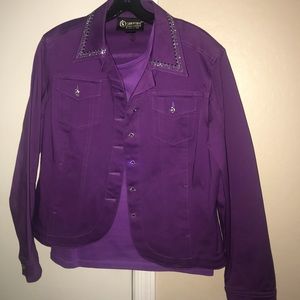 Christine Alexander / Rhinestone Jacket/Tank